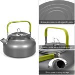 Camping Kettle 0.8L/1.2L/1.6L for Boiling Water, Coffee Pot Tea Kettle Aluminum Alloy Teapot with Silicon Handle Carry Bag for Hiking Outdoor Picnic - Image 2