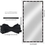 Transparent Tarpaulin with Eyelets, Waterproof Tarpaulin, Transparent Side Panels, Gazebo Tarpaulin for Outdoor Use, Rainproof (3 x 6 m Rainproof Cloth, 10 m Braided Rope) - Image 2