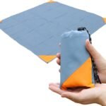 Pocket Picnic Blanket, Sandproof Waterproof Lightweight Pocket Camping Tarp, 55″x60″ Foldable &Easily Fits into Small Bag, Washable Quick Dry Compact Beach Mat for Outdoors Recreation