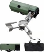 Foldable Camping Butane Stove, Portable Camping Stove Gas Stove with Storage Bag suitable for Picnic, Backpacking Hiking, Adventure, Home Travel, Patio, RV Trip