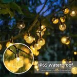 Solar String Lights Outdoor Waterproof IP65 20 Feet Patio Lights with 20 LED Crystal Globe Hanging Light for Backyard Porch Balcony Party Decor, Wedding,Party,Camping (Warm White) - Image 2