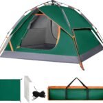 Camping Tent Instant Pop Up Dome 2-3 Person Automatic Waterproof Tent Easy Set Up Portable for Family Hiking Travel
