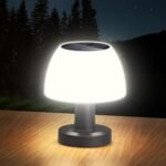Solar Table Lamp Outdoor Portable Wireless LED Lights IP54 Waterproof Solar Lights for Indoor Patio Garden Bedroom Living Room