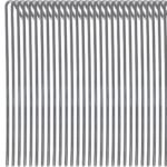 30 Pack Tent Stakes Metal Garden Edging Fence Hooks Pegs Christmas Decoration Stakes  9 inches Long