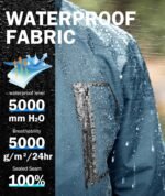 Mens Rain Jackets Waterproof with Hood Men Windbreaker Jackets Lightweight Rain Coats for Golf Fishing Hiking - Image 2
