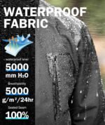 Mens Rain Jackets Waterproof with Hood Men Windbreaker Jackets Lightweight Rain Coats for Golf Fishing Hiking - Image 2