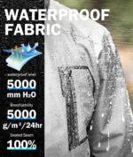 Mens Rain Jackets Waterproof with Hood Men Windbreaker Jackets Lightweight Rain Coats for Golf Fishing Hiking - Image 2